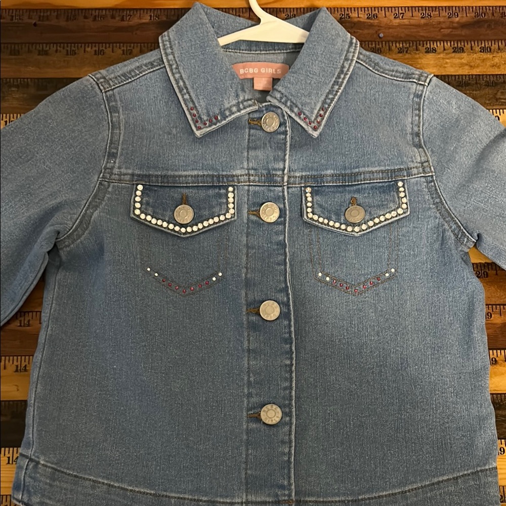BCBG Blue Jean Jacket Classic Denim Style Disney